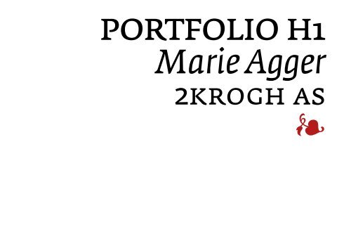 H1 - Portfolio Marie Agger