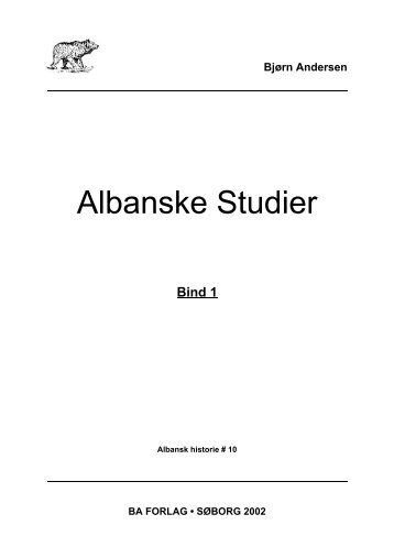 Albanske Studier 2002 - BA Forlag