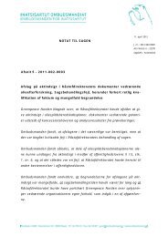 NOTAT TIL SAGEN Afsnit 5 - 2011-802-0003 Afslag på aktindsigt i ...