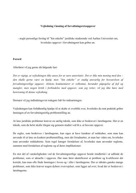 forvaltningsretlige regler forvaltningsretlige regler