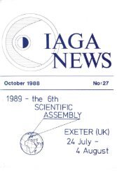 1989 - the 6th SCIENTIFIC ASSEMBLY EXETER (UK) - IUGG