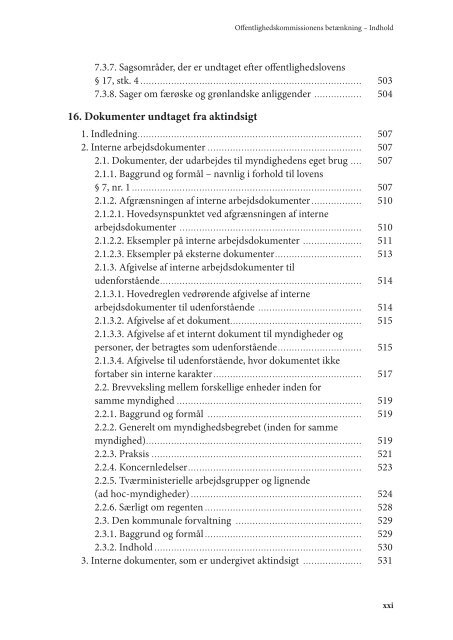 Betænkning om offentlighedsloven Bind 1 - Borger.dk