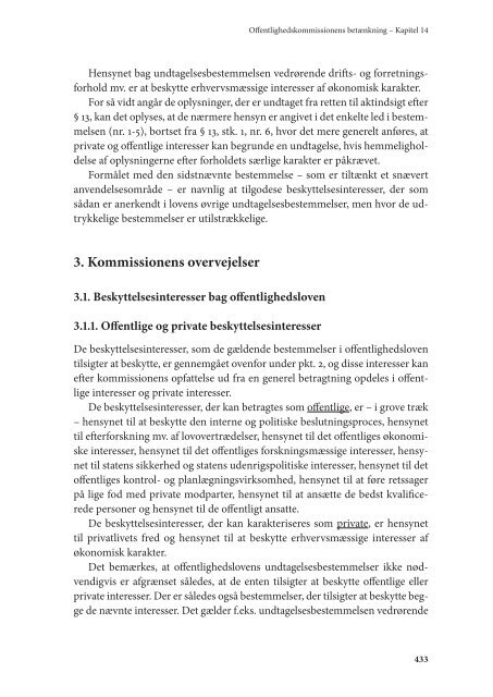 Betænkning om offentlighedsloven Bind 1 - Borger.dk