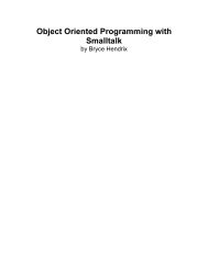 Object Oriented Programming with Smalltalk - ESUG