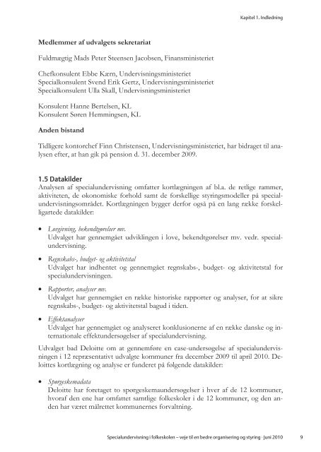 Specialundervisning i folkeskolen – veje til en bedre organisering ...