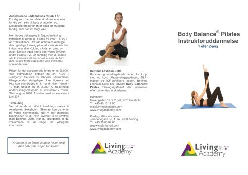 Body Balance Pilates Instruktøruddannelse - Living Academy