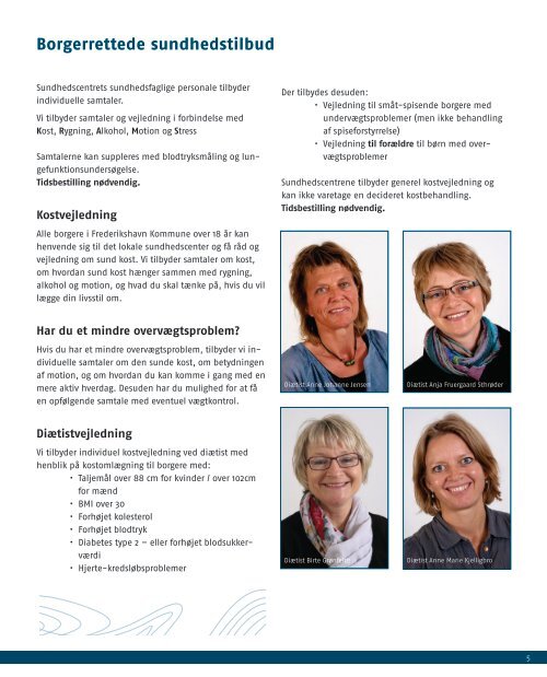 Sundhedscentrenes program for 2013 - Frederikshavn Kommune