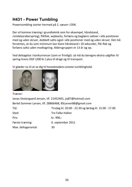 Program 2011-2012 - Gymnastikforeningen ODK