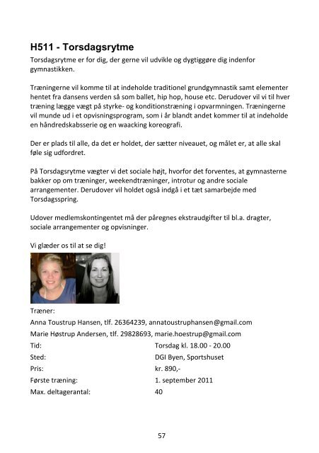 Program 2011-2012 - Gymnastikforeningen ODK