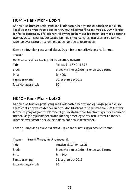 Program 2011-2012 - Gymnastikforeningen ODK