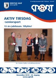 AKTIV TIRSDAG - Erritsø Gymnastik- & Idrætsforening