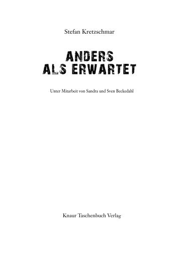 anders als erwartet