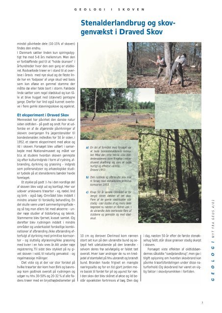 Geologi i skoven, et forskningsprojekt om Draved skov - Geus