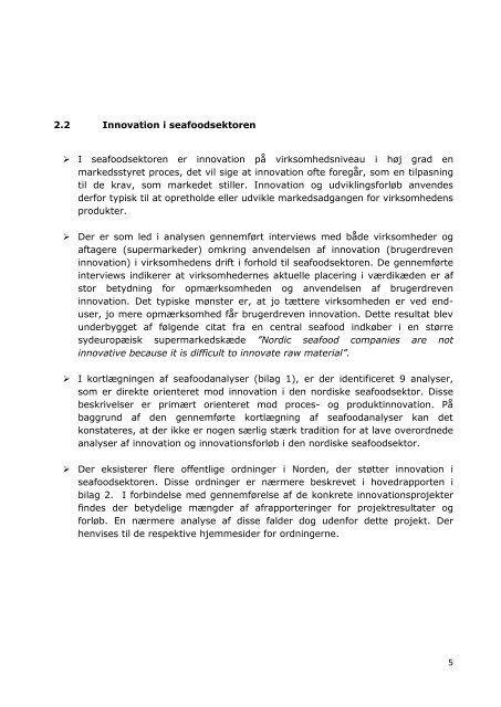 BILAG 1-5 + Executive summary til Kartlegging ... - Nordic Innovation