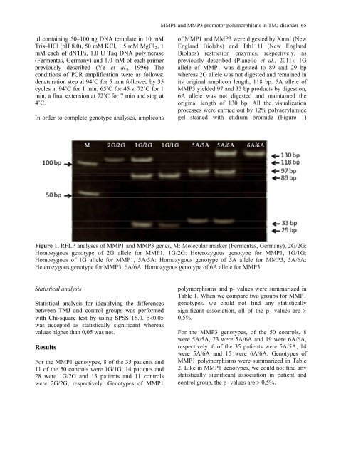 Vol 9 No1 - Journal of Cell and Molecular Biology - Haliç Üniversitesi