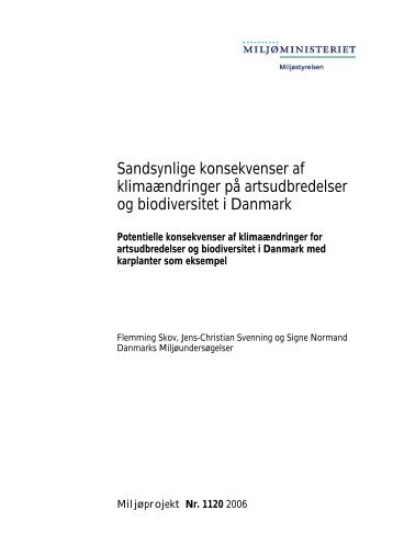 Sandsynlige konsekvenser af klimaændringer på ... - Klimatilpasning