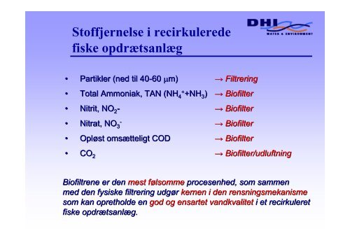 spildevandsrensning og kinetikken - AquaCircle