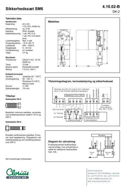 Sikkerhedssæt SM6, clorius 4.10.02 DK - Clorius Controls