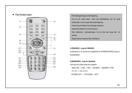 Betjeningsvejledning KIA DDN-653