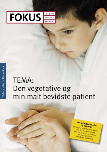 TEMA: Den vegetative og minimalt bevidste patient - Servicestyrelsen