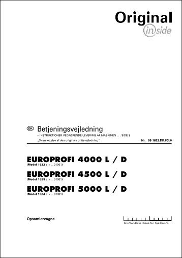 europrofi 4000 l / d - Alois Pöttinger Maschinenfabrik GmbH