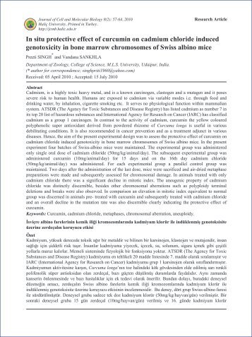 In situ protective effect of curcumin on cadmium chloride induced ...