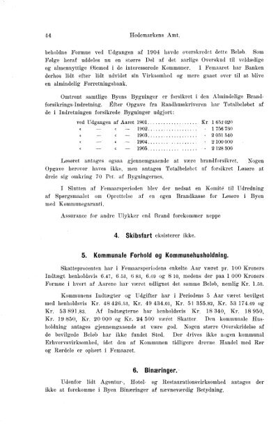 Beretninger om Amternes Økonomiske Tilstand 1901-1905. Bind I