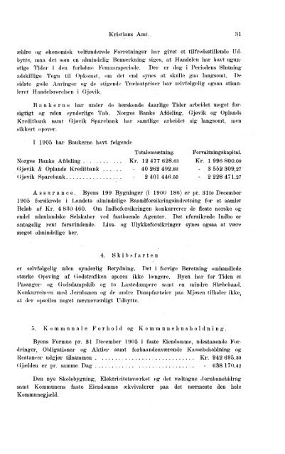 Beretninger om Amternes Økonomiske Tilstand 1901-1905. Bind I