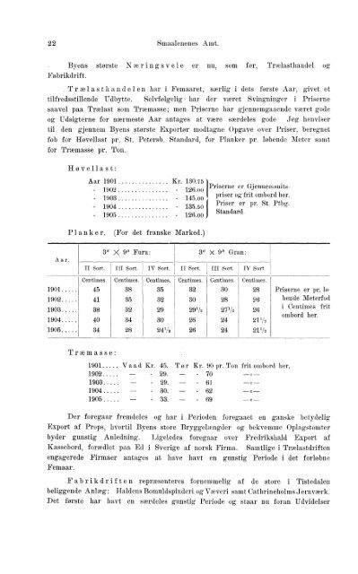 Beretninger om Amternes Økonomiske Tilstand 1901-1905. Bind I