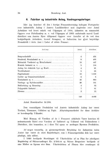 Beretninger om Amternes Økonomiske Tilstand 1901-1905. Bind I