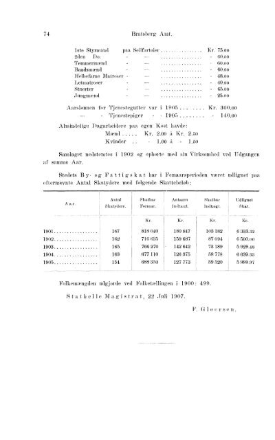 Beretninger om Amternes Økonomiske Tilstand 1901-1905. Bind I