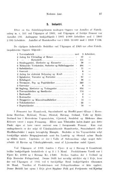 Beretninger om Amternes Økonomiske Tilstand 1901-1905. Bind I