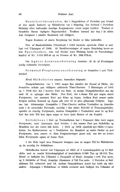 Beretninger om Amternes Økonomiske Tilstand 1901-1905. Bind I