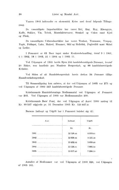 Beretninger om Amternes Økonomiske Tilstand 1901-1905. Bind I