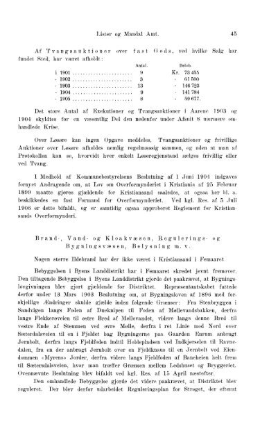 Beretninger om Amternes Økonomiske Tilstand 1901-1905. Bind I