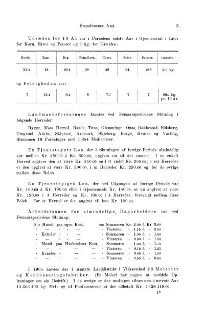 Beretninger om Amternes Økonomiske Tilstand 1901-1905. Bind I