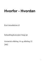 Hvorfor - Hvordan - Ergoterapeut Birgitte Gammeltoft