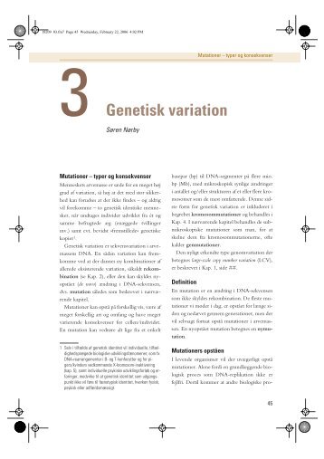 3 Genetisk variation