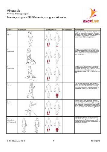 Download træningsprogrammet som PDF her - Viivaa