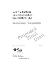 JSR-000058 Java TM 2 Platform, Enterprise Edition 1.3 Specification