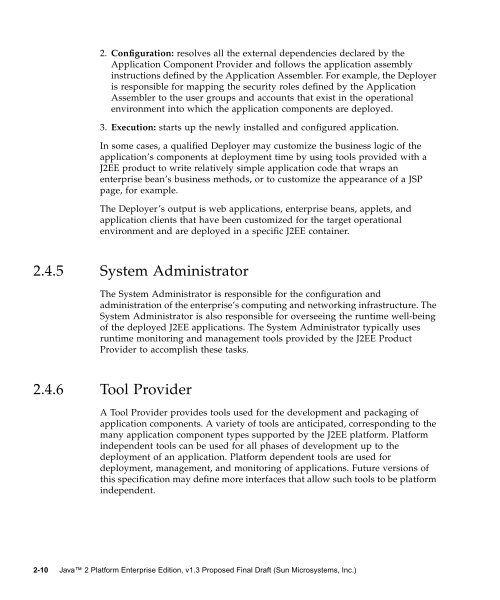 JSR-000058 Java TM 2 Platform, Enterprise Edition 1.3 Specification