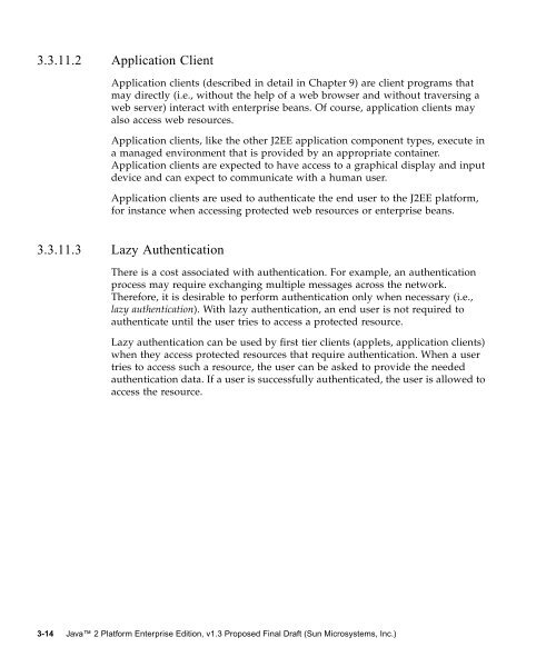 JSR-000058 Java TM 2 Platform, Enterprise Edition 1.3 Specification