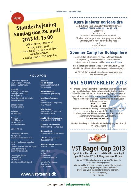 Nr. 1 - 2013 - Virum-Sorgenfri Tennisklub