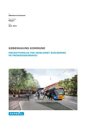 Projektforslag for højklasset busløsning på Frederikssundsvej