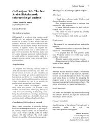 GelAnalyzer 3 ©: The first Arabic Bioinformatic software for gel ...