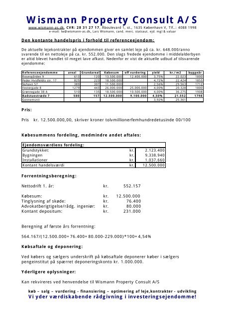 Badstuestræde 7, 1209 København K. Bliv ejer med liberalt erhverv ...