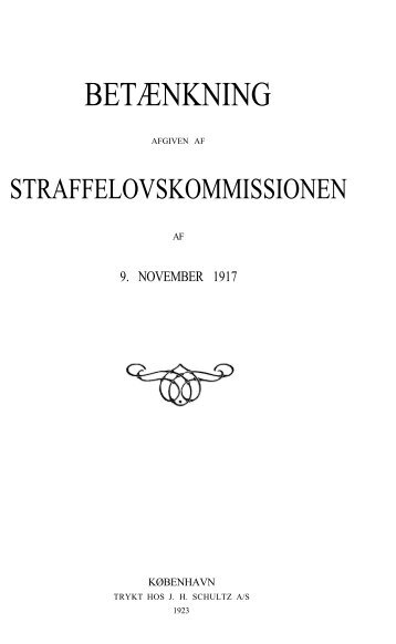 Straffelovskommissionens Betænkning af 9. november 1917 - Krim