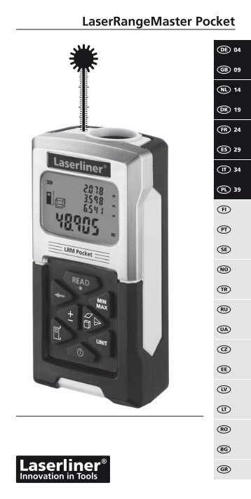 LaserLiner LRM POCKET 080.942A - Instrumentos de Medida