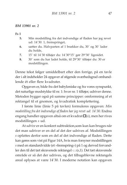 Algebra på lertavler - akira.ruc.dk