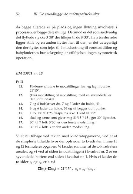 Algebra på lertavler - akira.ruc.dk